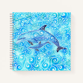 Cuaderno Swirly Dolphin