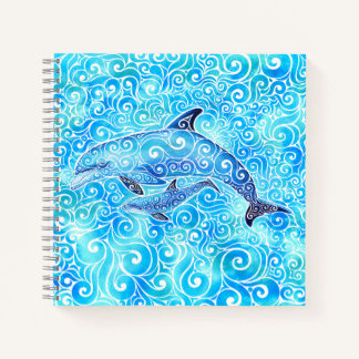 Cuaderno Swirly Dolphin