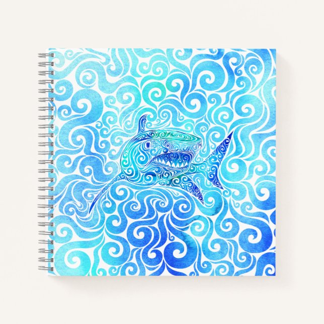 Cuaderno Swirly Shark (Anverso)