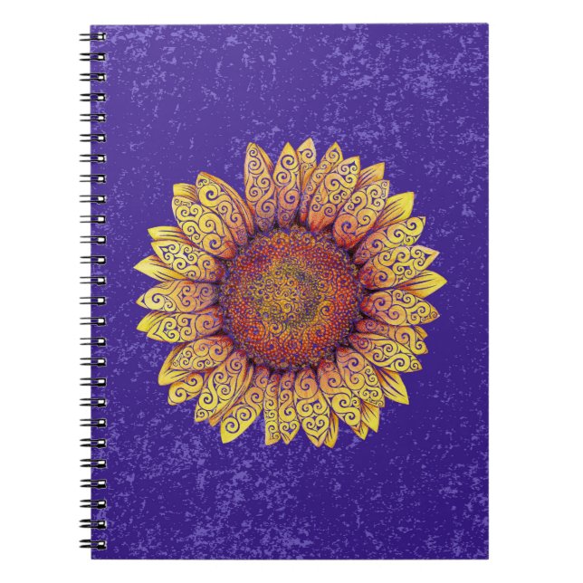 Cuaderno Swirly Sunflower (Frente)