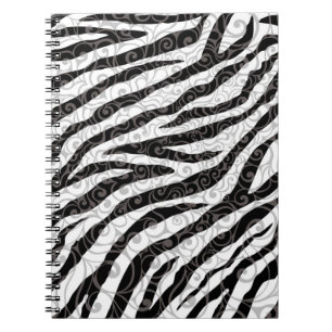 Cuaderno Swirly Zebra Design