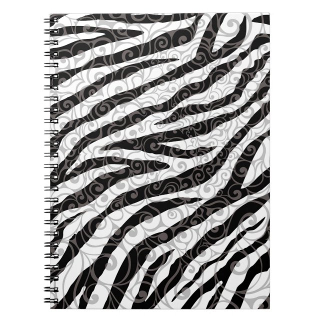 Cuaderno Swirly Zebra Design (Frente)