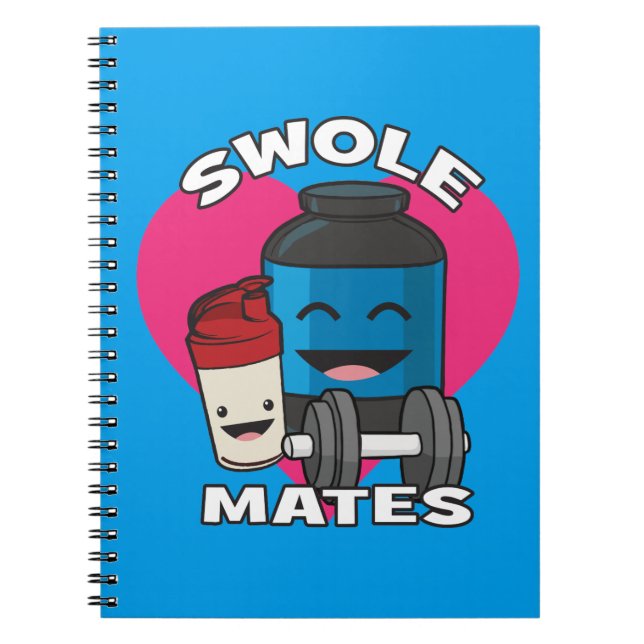 Cuaderno SWOLEMATES Funny Bodybuilding Protein Shake (Frente)