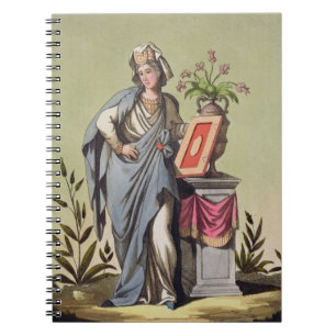 Cuaderno Sybil de Cumae, no. 16 de "Roma antigua", engrav