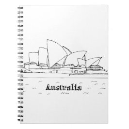 Cuaderno Sydney Australia: Dibujo de vacaciones en Tra