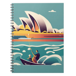 Cuaderno Sydney Opera House Australia pintura recuerdo