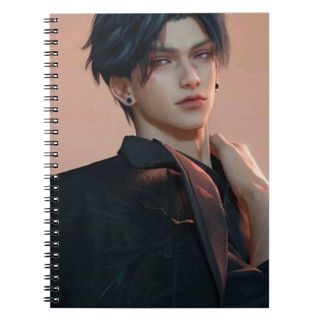 Cuaderno Sylus - Bloc de notas en espiral de amor y espacio (Frente)