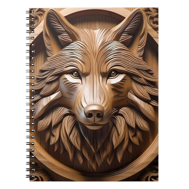 Cuaderno Sylvan Sentinel: La majestuosa impresión de lobo d (Frente)