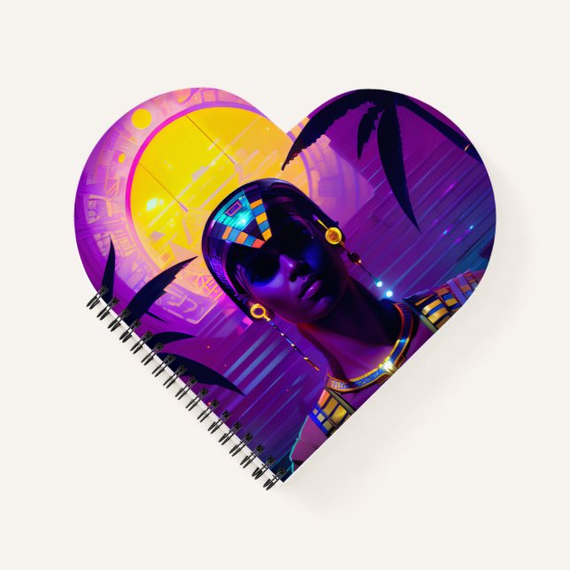 Cuaderno Synthwave Pharaoh (Anverso)