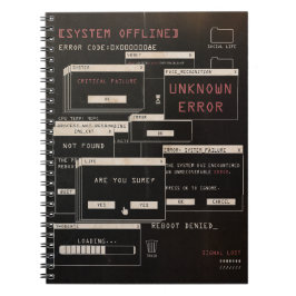 Cuaderno System Offline - Diseño Techno-Brutalist