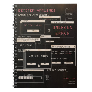 Cuaderno System Offline - Diseño Techno-Brutalist