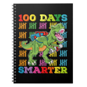 Cuaderno T Rex Dinosaurio 100 Días Más Inteligente Escuela 