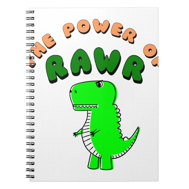 Cuaderno T-Rex El Poder De RAWR (Frente)