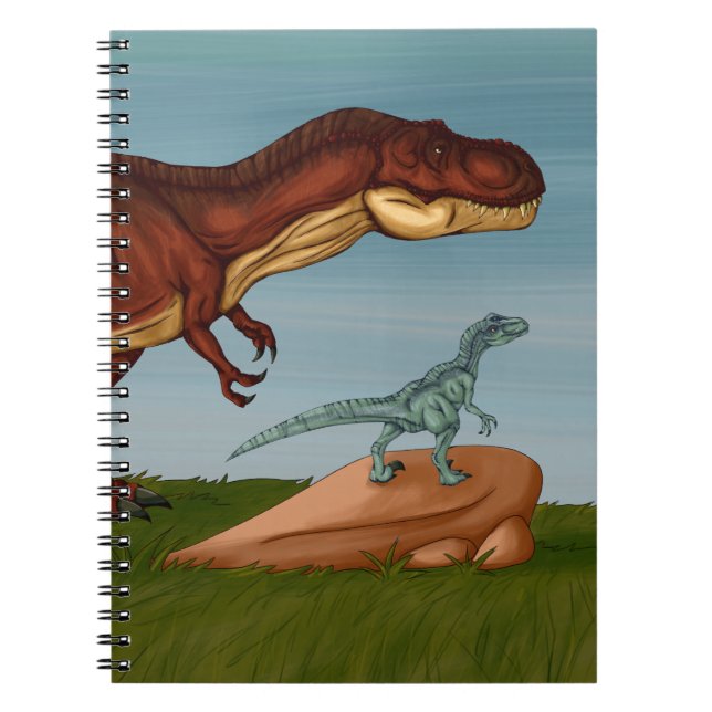 Cuaderno T-Rex y Velociraptor (Frente)