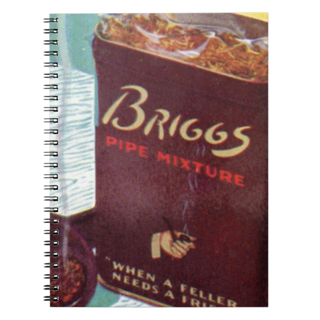 Cuaderno Tabaco de mezcla de tubería de Briggs (Frente)