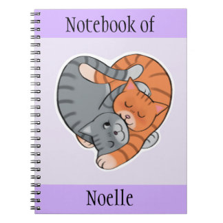 Cuaderno Tabby Cats Heart Avers
