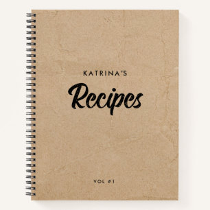 Cuaderno Tabla de Conversión de Medidas de Rustic Kraft Rec