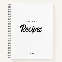Cuaderno Tabla de Conversión de Medidas para Recetas de Gui