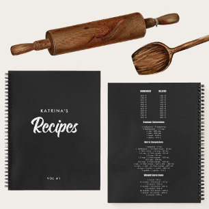 Cuaderno Tabla de Conversión de Medidas para Recetas de Gui