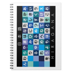 Cuaderno Tabla japonesa de los Hiragana