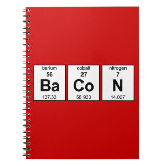 Cuaderno Tabla periódica del tocino