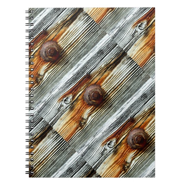 Cuaderno tablas de marisco gris oxidado (Frente)