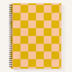 Cuaderno Tablero de chequeo de miel y melocotón