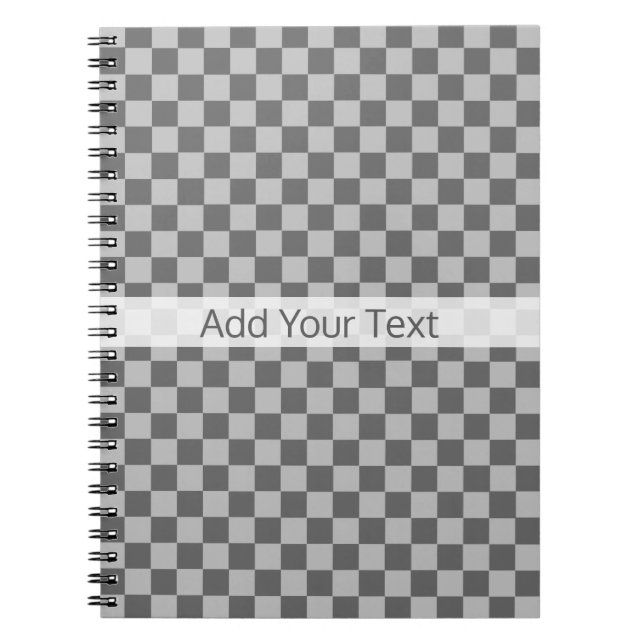 Cuaderno Tablero de control de combinación gris de Shirley  (Frente)