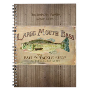 Cuaderno Tableros bajos de madera de la cabina del pescador