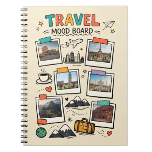 Cuaderno Tablón de viaje Cubierta del diario de viaje soñad