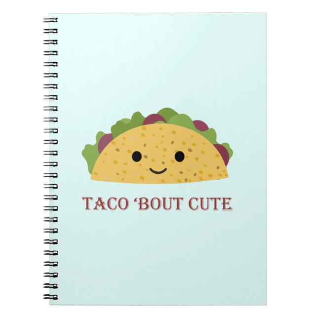 Cuaderno Taco Bout Cute Kawaii Taco (Frente)