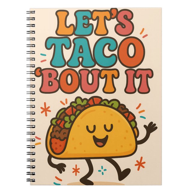 Cuaderno Taco ’Bout It Notebook (Frente)