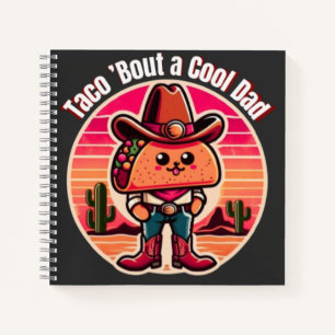 Cuaderno Taco ’Bout un Papá Genial  Cowboy Divertido  