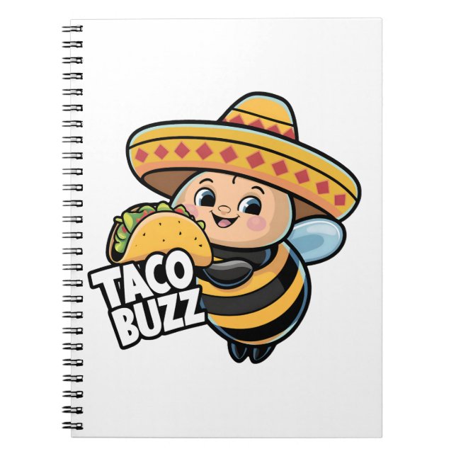 Cuaderno Taco Divertido Zumbido Abejorro (Frente)