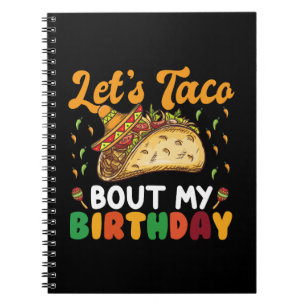 Cuaderno Taco por mi Fiesta de cumpleaños Cinco de Mayo