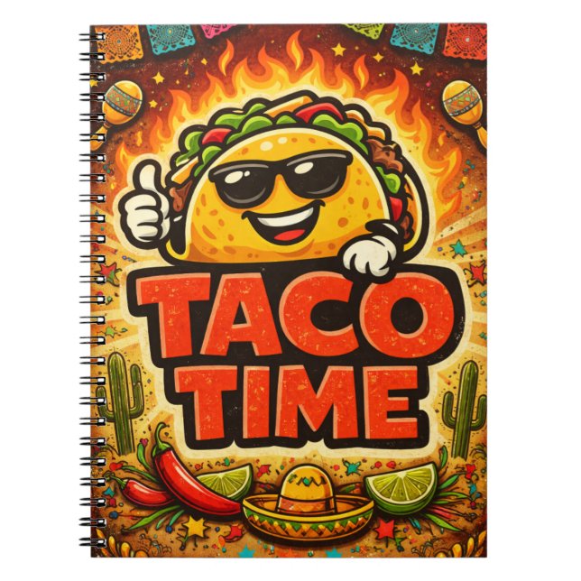Cuaderno Taco Time - Fiasco de la Fiesta - Frikis de la Com (Frente)