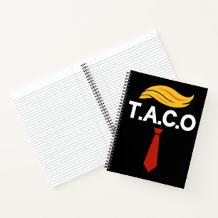 Cuaderno Taco Trump siempre se desvanece