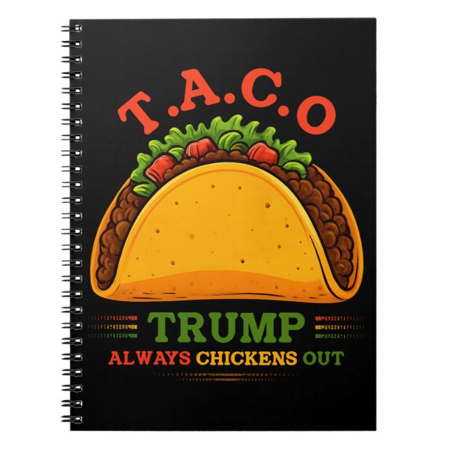 Cuaderno Taco Trump siempre se esfuma (Frente)