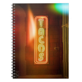 Cuaderno Tacos Sign Typographic Image Taco Art Word Text Ar