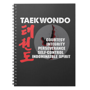 Cuaderno Tae kwon do de las artes marciales del Taekwondo