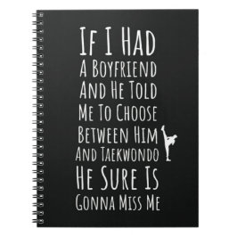 Cuaderno Taekwondo Gifts For Her Martial Arts Fighter Women