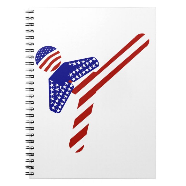 Cuaderno TaeKwondo totalmente americano (Frente)