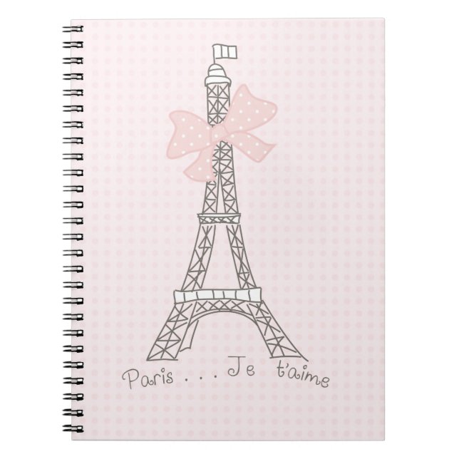 Cuaderno T'aime del je de París (Frente)