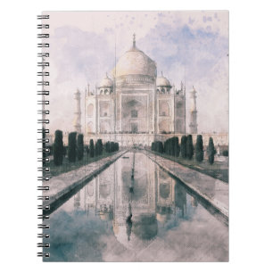 Cuaderno Taj Mahal, Agra, bloc de notas de la India - Viaje