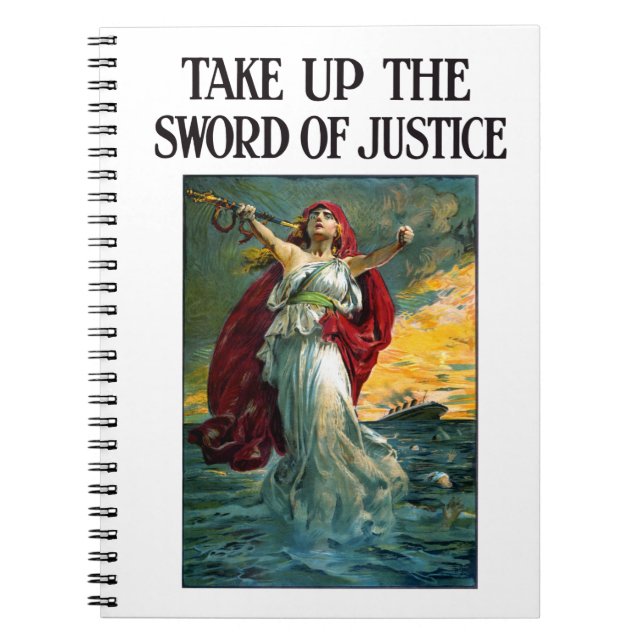 Cuaderno Take Up the Sword of Justice (Frente)
