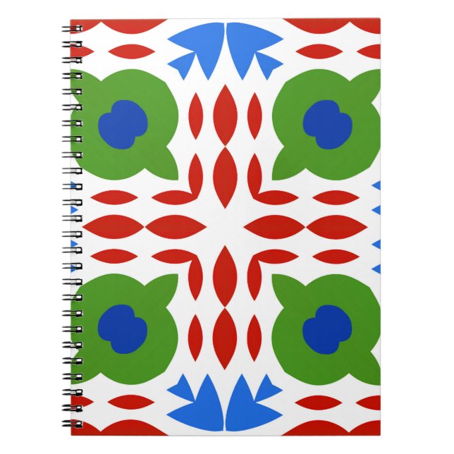 Cuaderno Talavera mexicana ornamental tradicional. Dibujo d (Frente)