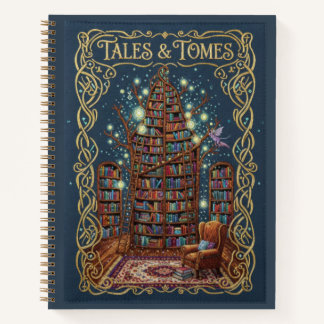 Cuaderno Tales & Tomes Embroidered Magical Library Journal