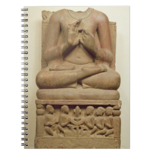 Cuaderno Talla de Buda en la actitud de predicar un s