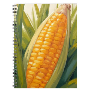 Cuaderno Tallo de Maíz   Pintura Sureña del Campo Agrícola