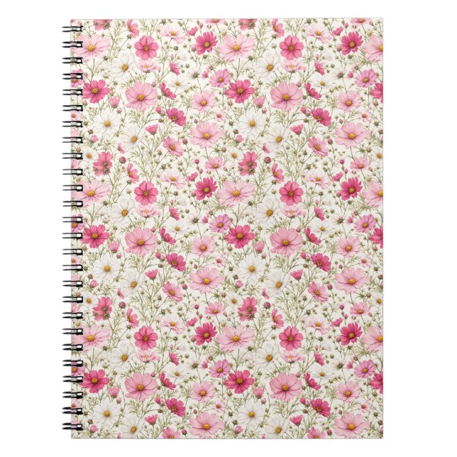Cuaderno Tallos de Flor de Cosmos Aéreos (Frente)